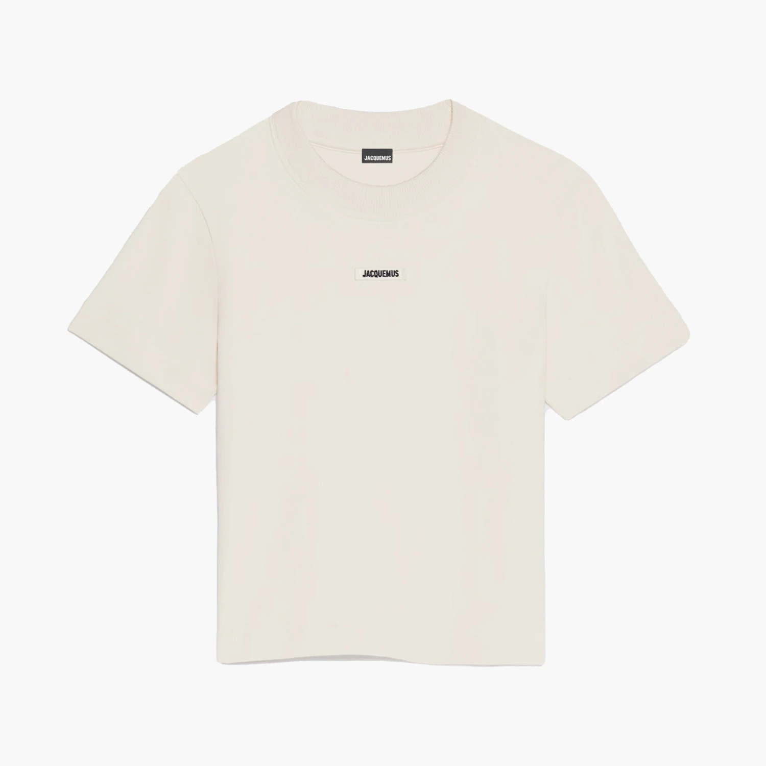 Jacquemus T-shirt Femme Gros Grain Beige 1 Jacquemus T-shirt Femme Gros Grain Beige
