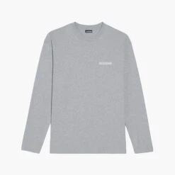 Jacquemus T-shirt Manches Longues Gris