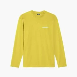 Jacquemus T-shirt Manches Longues Jaune