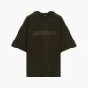Jacquemus T-shirt Typo Marron