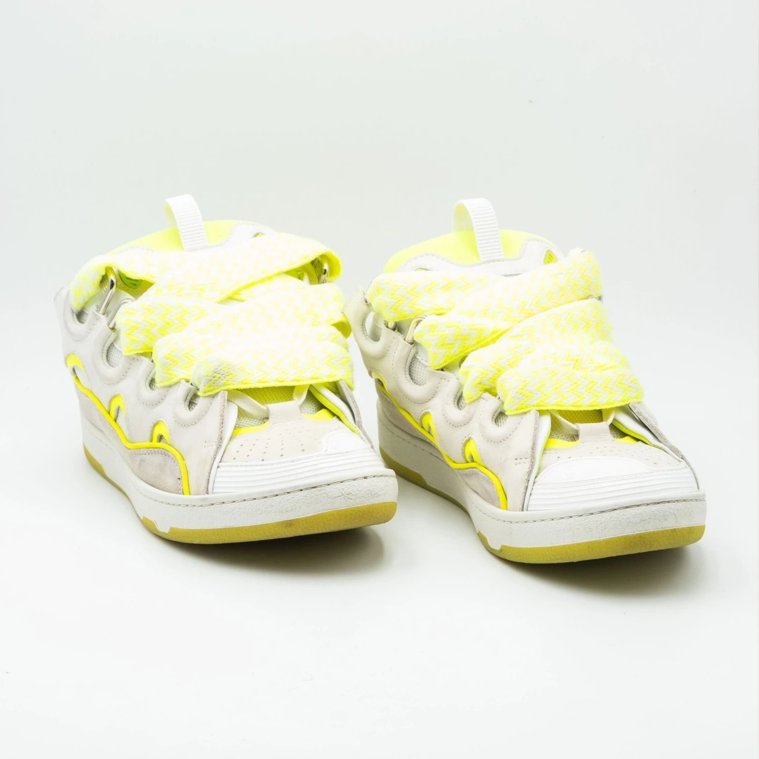 Lanvin Curb Sneaker White Fluo Yellow 2 Lanvin Curb Sneaker White Fluo Yellow – Image 2