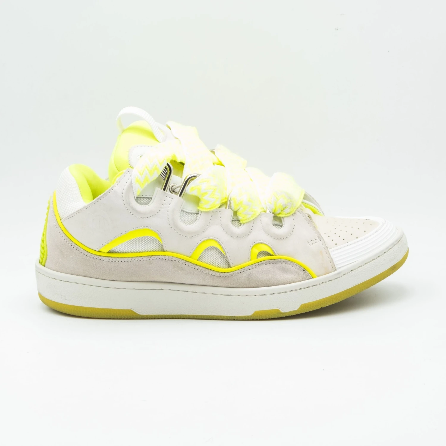 Lanvin Curb Sneaker White Fluo Yellow 1 Lanvin Curb Sneaker White Fluo Yellow