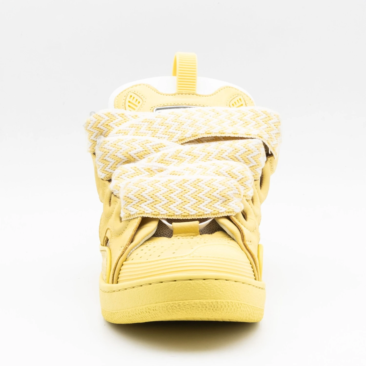 Lanvin Leather Curb Sneaker - Yellow 4 Lanvin Leather Curb Sneaker - Yellow – Image 4