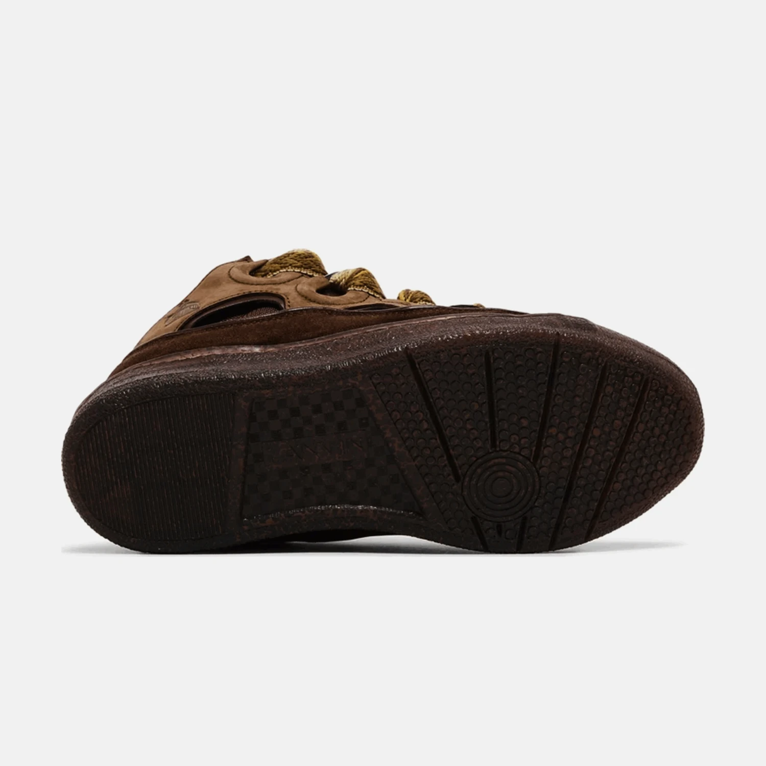 Lanvin Leather Curb Sneaker Brown 3 Lanvin Leather Curb Sneaker Brown – Image 3