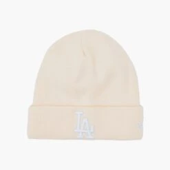 New Era Bonnet LA Dodgers Beige