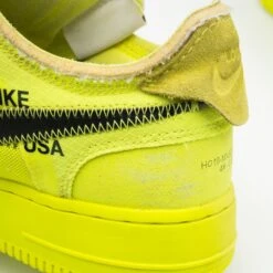 Nike Air Force 1 Low X Off-White 'Volt' -Nike Nike Air Force 1 Low x Off White Volt 13