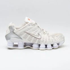 Nike Shox TL White Metallic Silver Max Orange