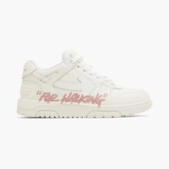 Off-White Out Of Office Low Tops For Walking White Pink - Précommande