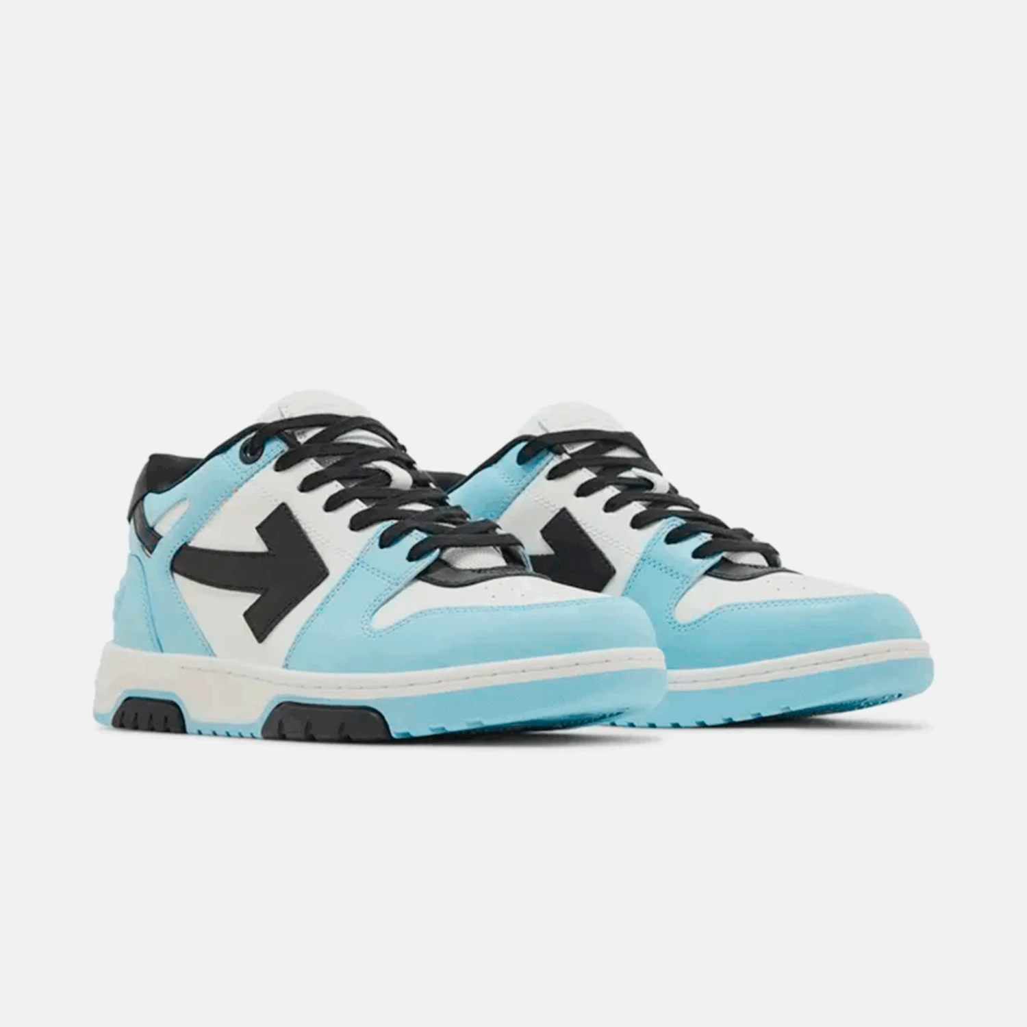Off-White Out Of Office OOO Low Tops Light Blue Black 2 Off-White Out Of Office OOO Low Tops Light Blue Black – Image 2