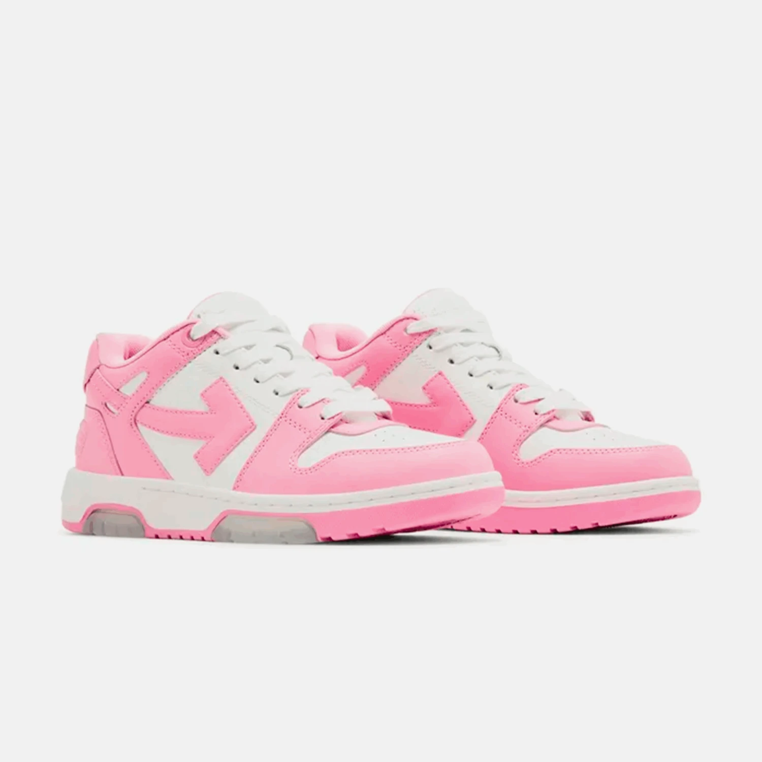 Off-White Out Of Office OOO Low Tops Pink White 2 Off-White Out Of Office OOO Low Tops Pink White – Image 2