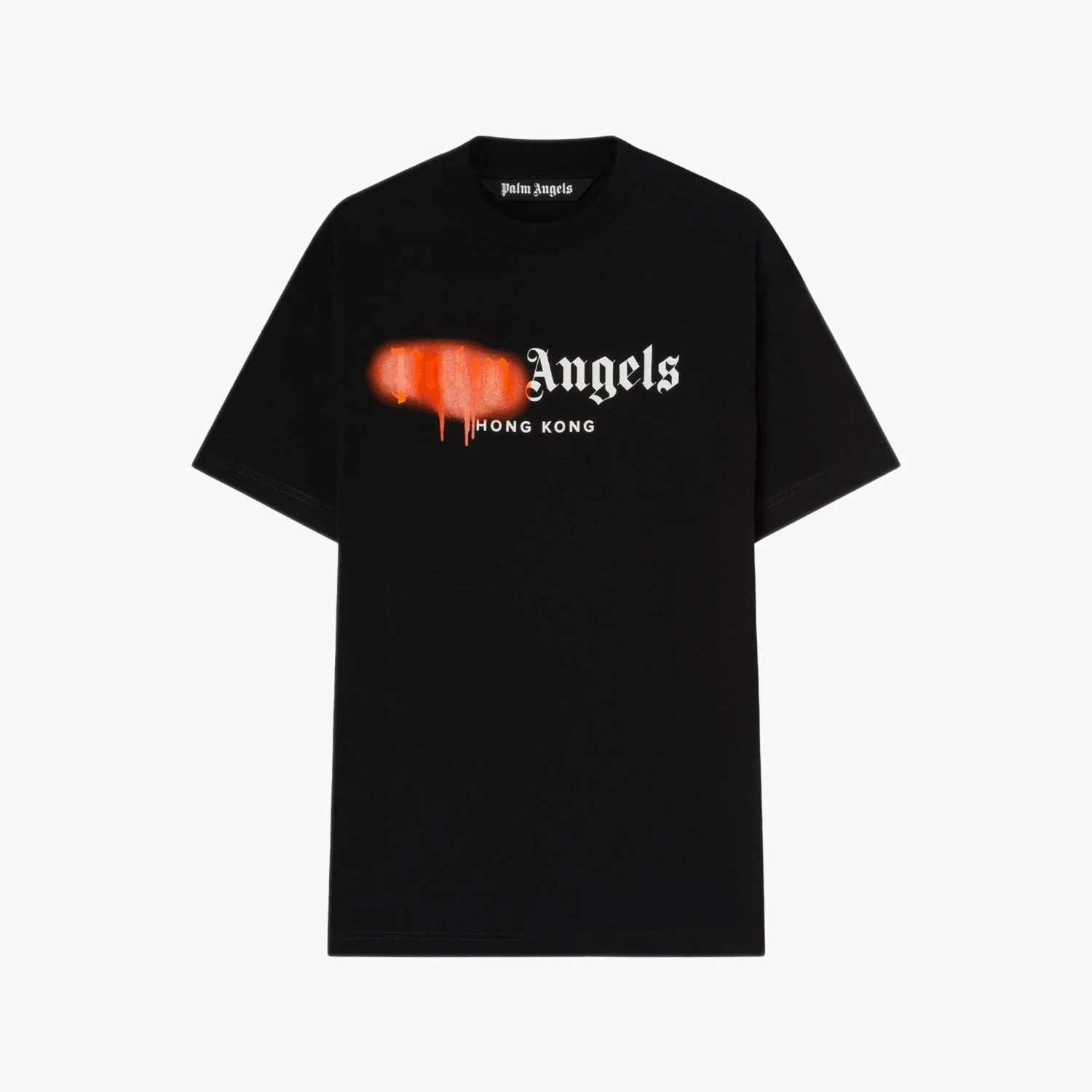 Palm Angels T-Shirt Hong Kong Spray Noir 1 Palm Angels T-Shirt Hong Kong Spray Noir