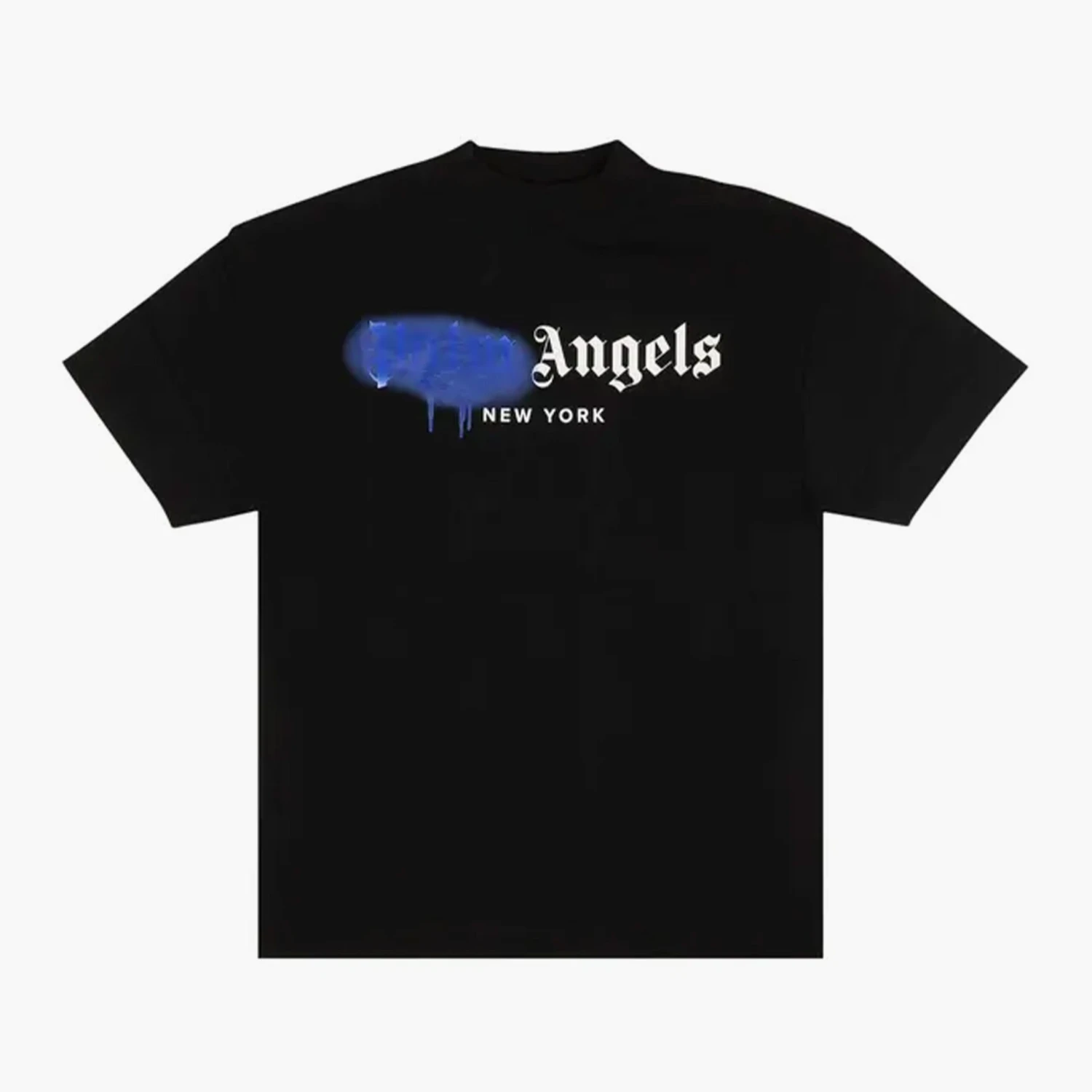 Palm Angels T-Shirt New York Spray Noir 1 Palm Angels T-Shirt New York Spray Noir