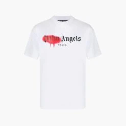 Palm Angels T-Shirt Tokyo Spray Blanc