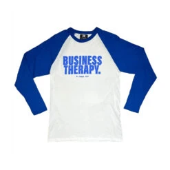 Finesse T-shirt Baseball Manches Longues Business Therapy Bleu