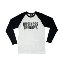 Finesse T-shirt Baseball Manches Longues Business Therapy Noir