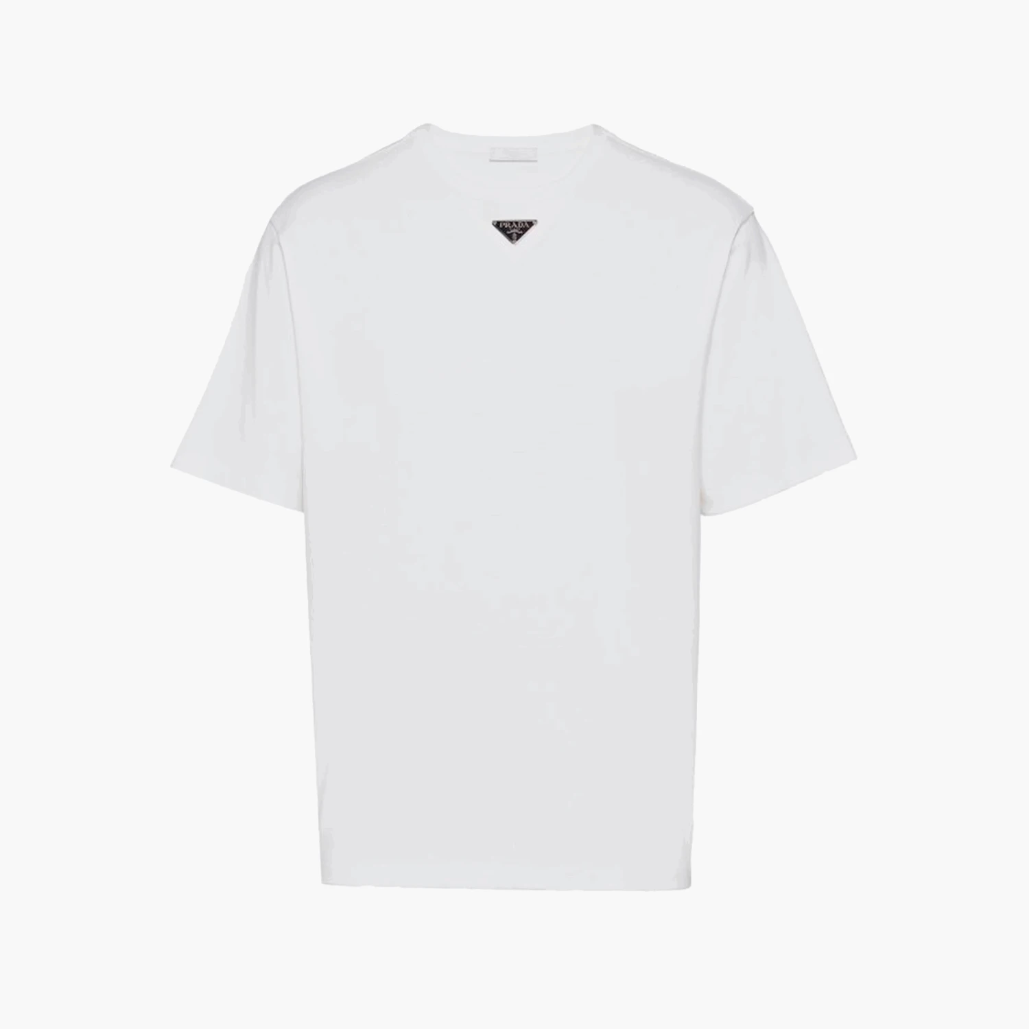 Prada T-Shirt - Triangle - White 1 Prada T-Shirt - Triangle - White