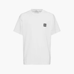 Stone Island T-Shirt Logo - White