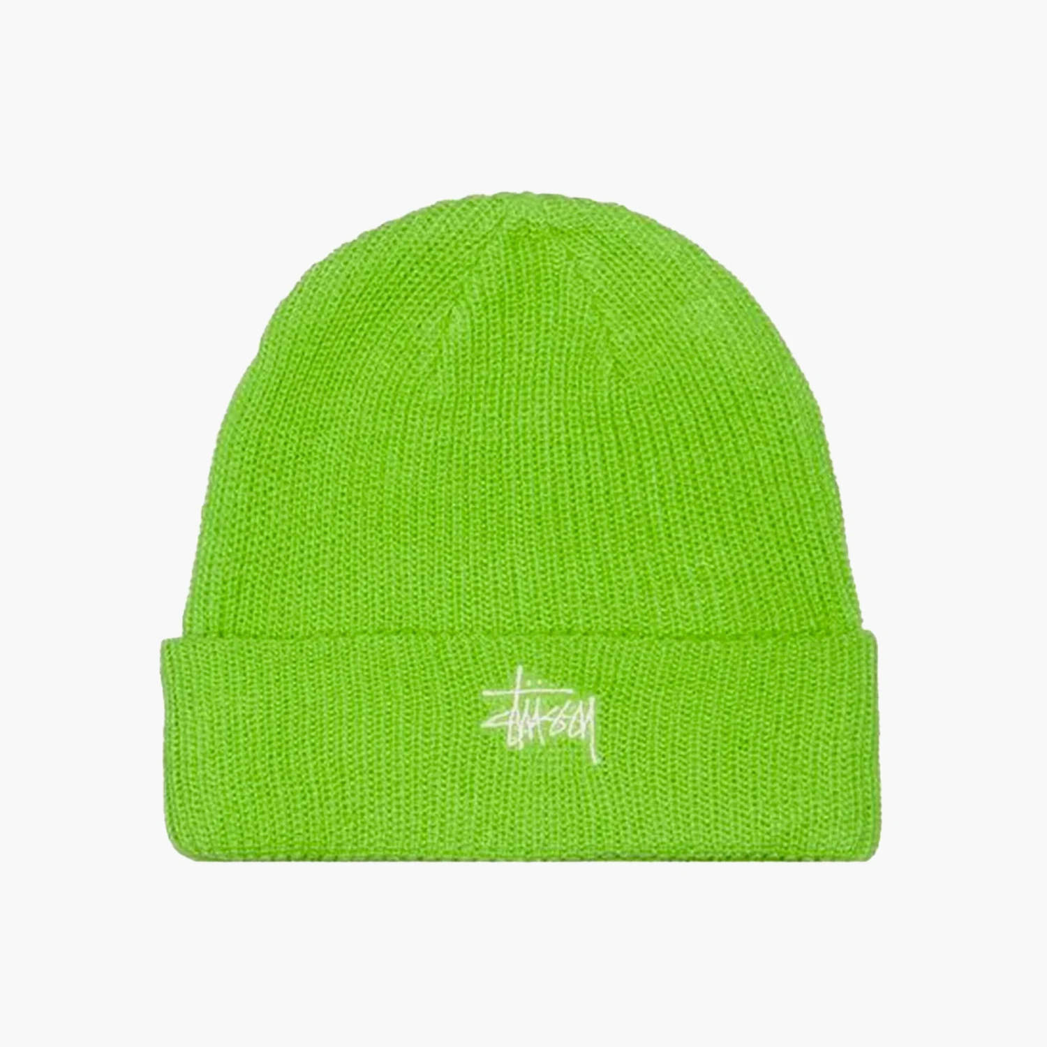Stussy Basic Cuff Beanie Green 1 Stussy Basic Cuff Beanie Green