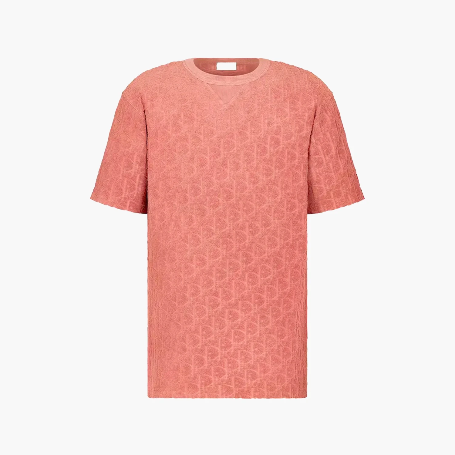 Dior T-Shirt - Terry Oblique - Pink 1 Dior T-Shirt - Terry Oblique - Pink