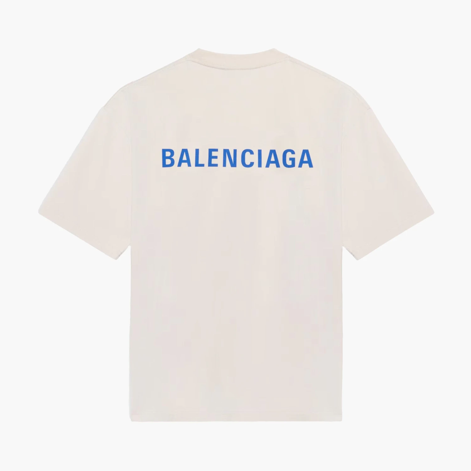 Balenciaga T-Shirt Back Logo Crème 1 Balenciaga T-Shirt Back Logo Crème