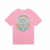 Casablanca T-shirt Casa Way Skate Rose