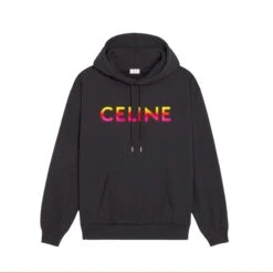 Celine Hoodie Logo Fade Noir