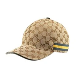 Gucci Casquette GG Canvas Beige & Jaune