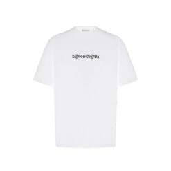 Balenciaga T-shirt @ Logo Blanc