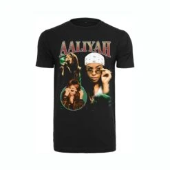 Mister Tee T-shirt Aaliyah Retro Noir