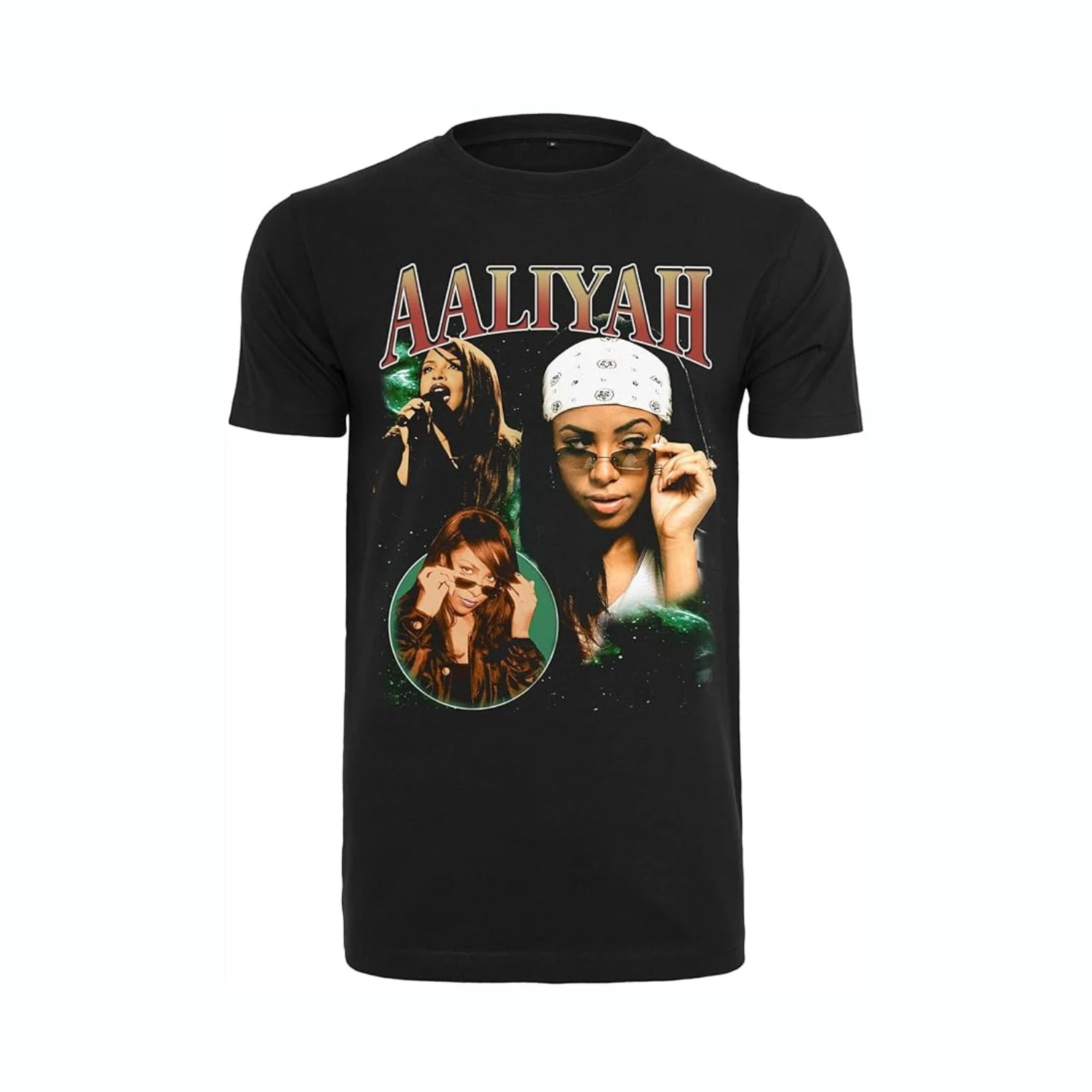 Mister Tee T-shirt Aaliyah Retro Noir 1 Mister Tee T-shirt Aaliyah Retro Noir