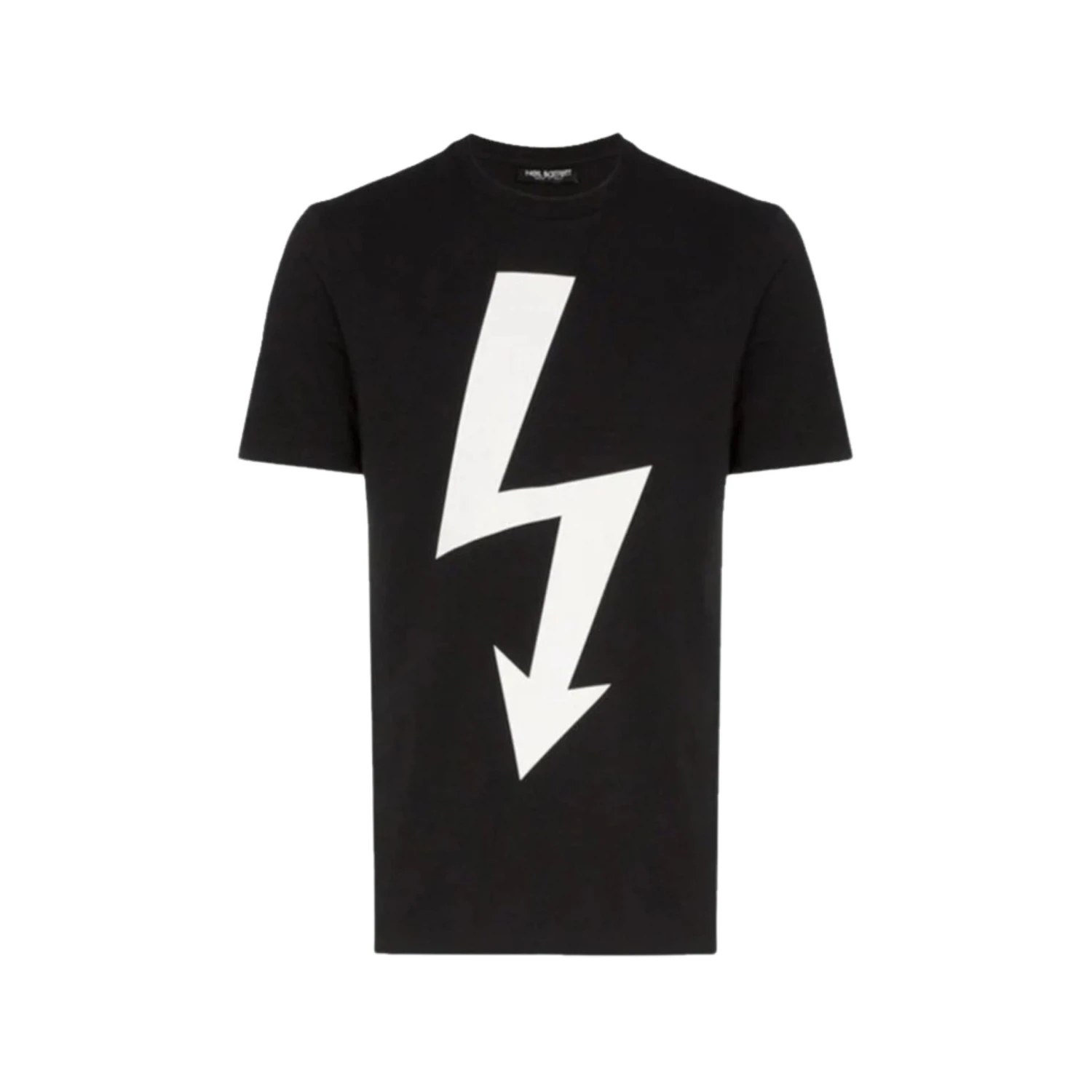 Neil Barrett T-Shirt - Lightning Bolt - White 1 Neil Barrett T-Shirt - Lightning Bolt - White