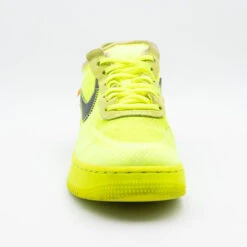 Nike Air Force 1 Low X Off-White 'Volt' -Nike nike air force 1 low x off white volt 3 689212eb434f2