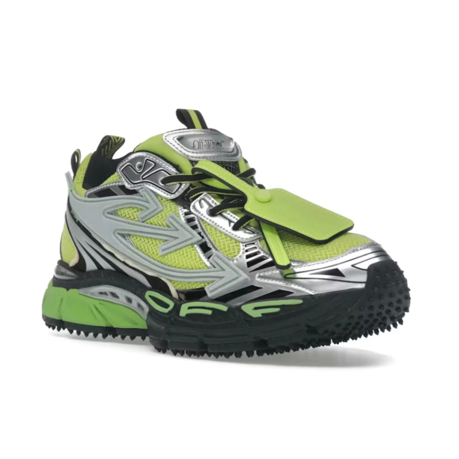 Off-White Be Right Back Silver Green Fluo 2 Off-White Be Right Back Silver Green Fluo – Image 2
