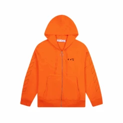 Off-White Off White Hoodie Zip Orange