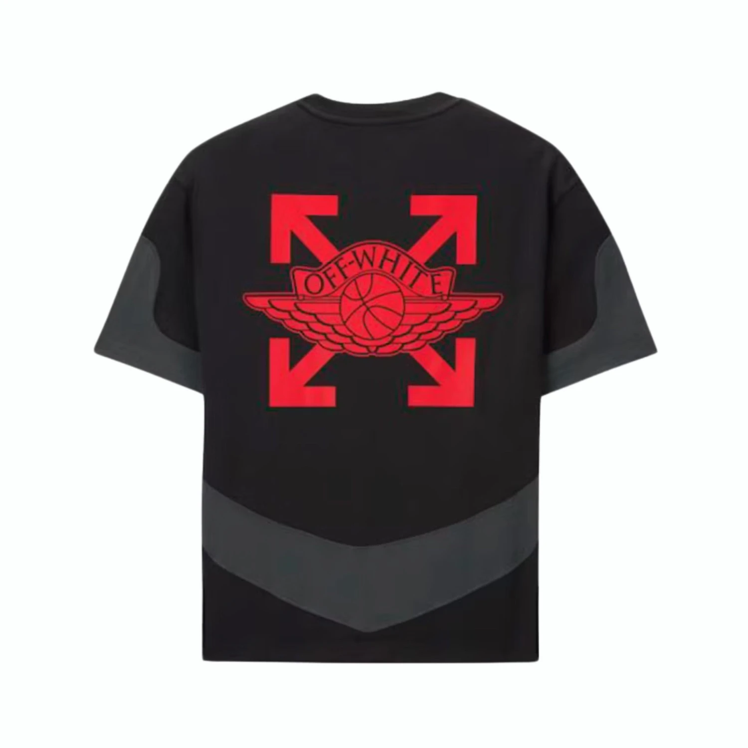 Off-White Jordan Tee Black 2 Off-White Jordan Tee Black – Image 2