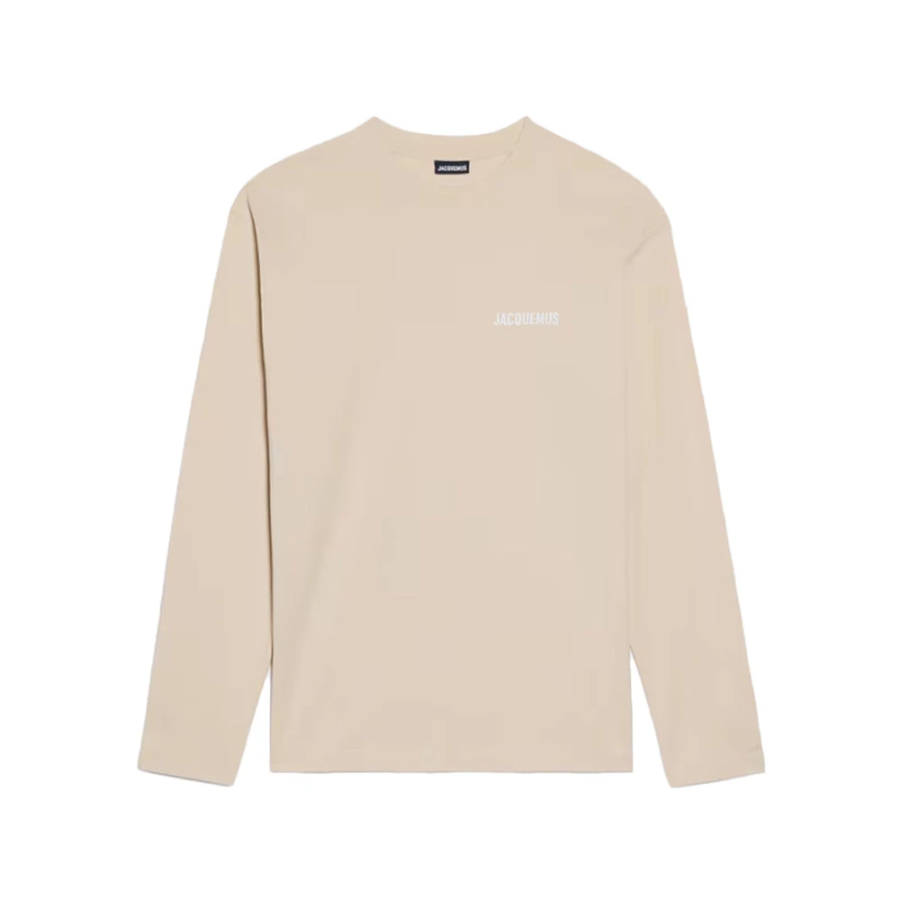 Jacquemus T-Shirt Manches Longues Beige 1 Jacquemus T-Shirt Manches Longues Beige