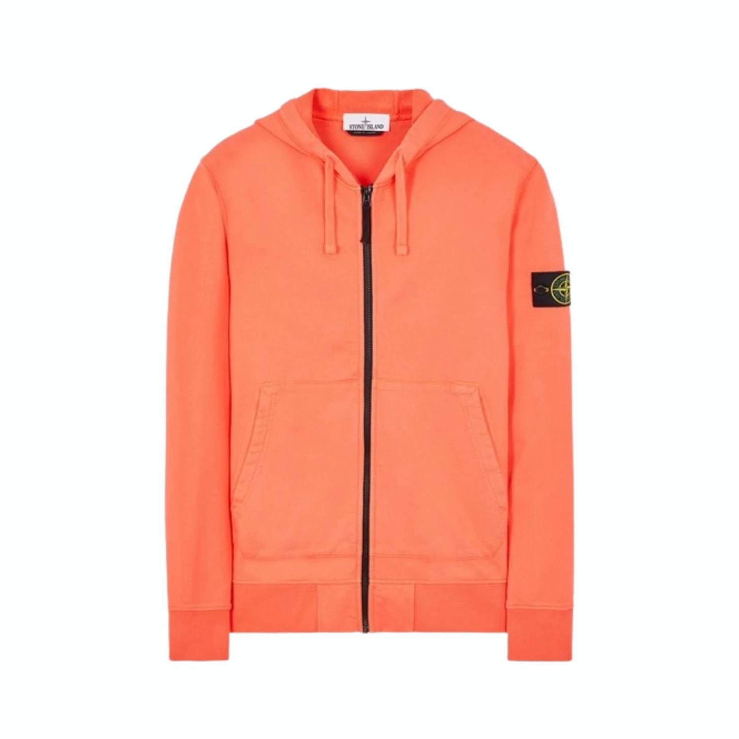 Stone Island Hoodie - Zip - Corail 1 Stone Island Hoodie - Zip - Corail