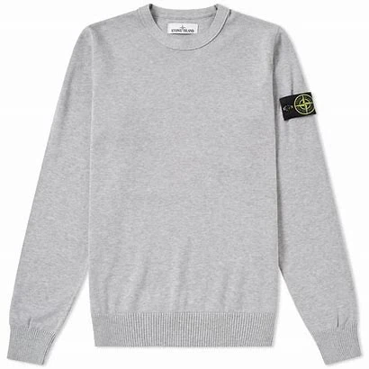 Stone Island Crewneck - Knit Grey 1 Stone Island Crewneck - Knit Grey