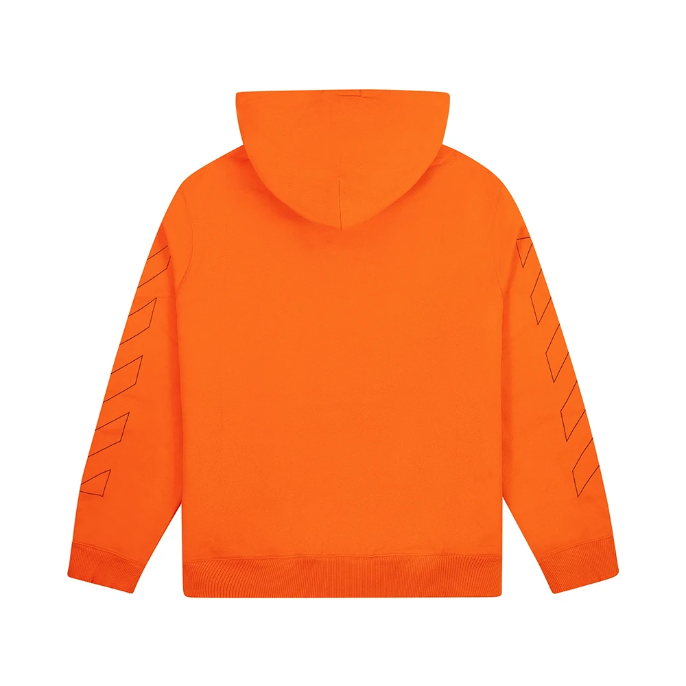 Off-White Off White Hoodie Zip Orange 2 Off-White Off White Hoodie Zip Orange – Image 2
